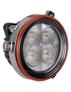 Refletor LED redondo embutido de 40W Ø 84 com conector alemão 12/24V | Case New Holland | LeonLeds 2