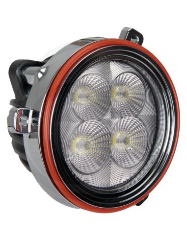 Faro LED redondo empotrable 40W de Ø 84 con conector Deutsch 12/24V Case New Holland | LeonLeds