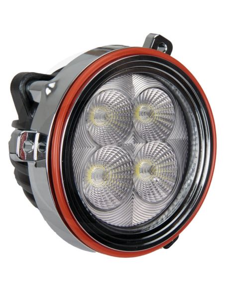 Faro LED redondo empotrable 40W de Ø 84 con conector Deutsch 12/24V Case New Holland | LeonLeds