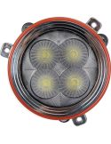 Refletor LED redondo embutido de 40W Ø 84 com conector alemão 12/24V | Case New Holland | LeonLeds