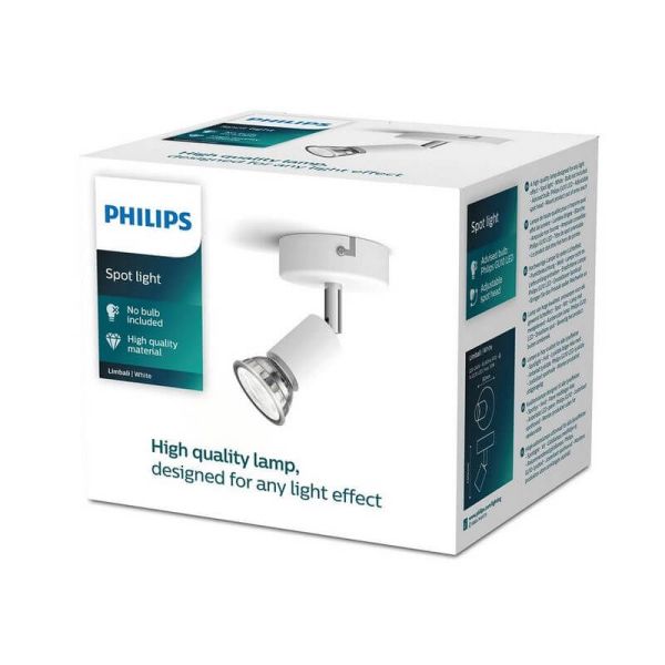 Foco Orientable Limbali blanco 1 Luz GU10 caja