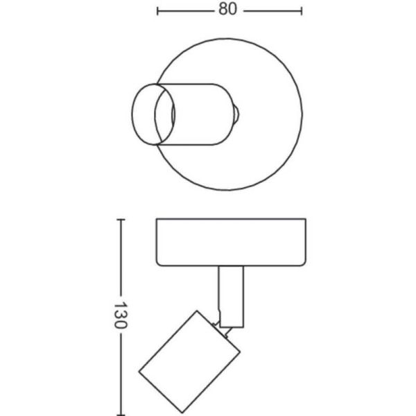 Spot Orientable Limbali Blanc 1...