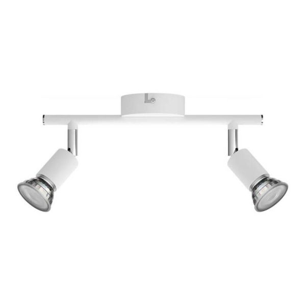 Spots Orientables Limbali Blanc 2 Lumières GU10