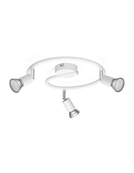 Focos en espiral Orientables Limbali blanco 3 Luces GU10