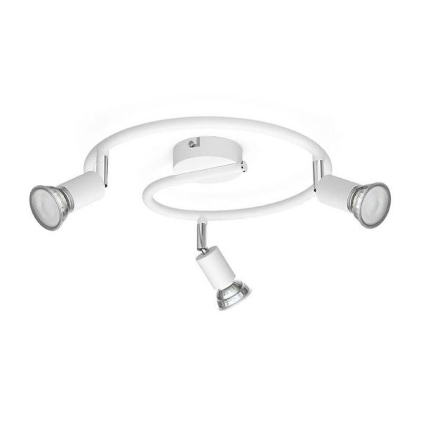 Focos en espiral Orientables Limbali blanco 3 Luces GU10