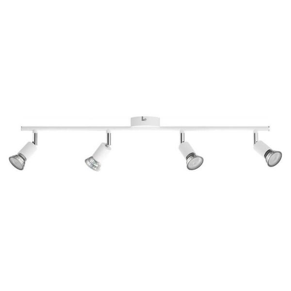 Regleta de Focos Orientables lineal Limbali blanco 4 Luces GU10