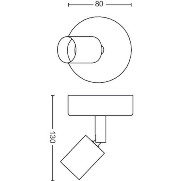 Spot Orientable Limbali Noir 1...