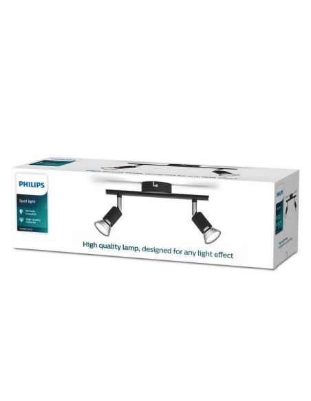 Focos Orientables Limbali negro 2 Luces GU10 caja