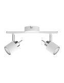 Focos redondos orientables Meranti blanco 2 Luces GU10