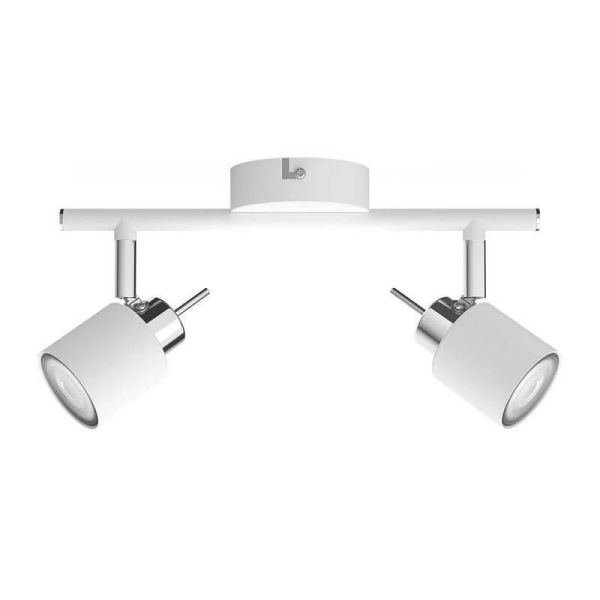 Focos redondos orientables Meranti blanco 2 Luces GU10