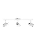 Focos redondos orientables Meranti Blanco 3 Luces GU10