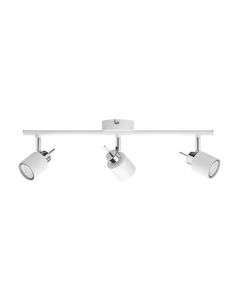 Focos redondos orientables Meranti Blanco 3 Luces GU10