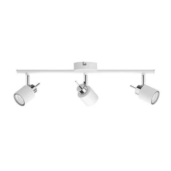 Focos redondos orientables Meranti Blanco 3 Luces GU10