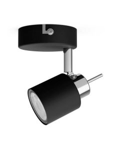 Foco redondo orientable Meranti negro 1 Luz GU10