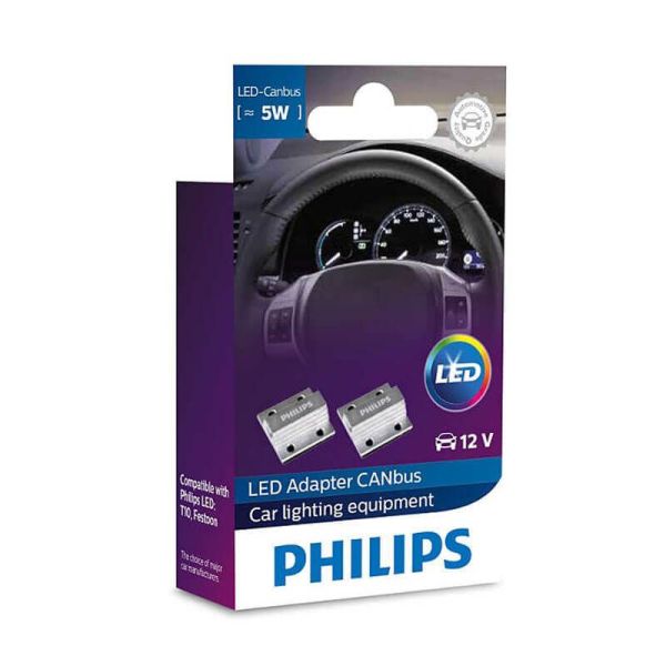 CanBus Adaptador para Bombillas LED Philips para 5W 2 Unidades 12956X2 Philips | LeonLeds