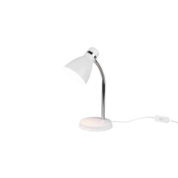 Lámpara de sobremesa LED blanca Harvey | LeonLeds
