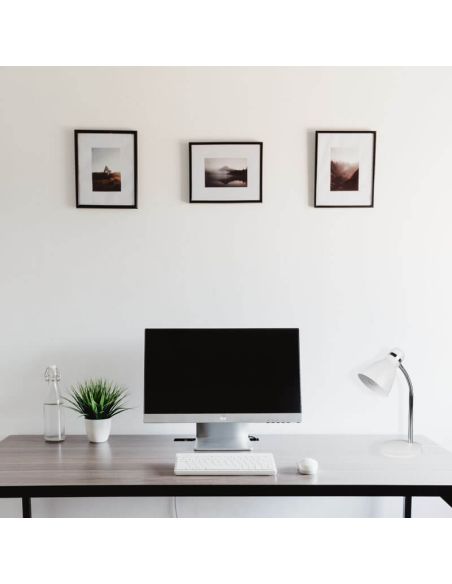 Lampe de table LED blanche Harvey photo d'ambiance