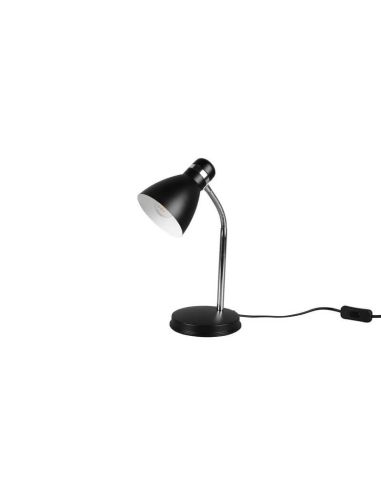 Lampe de table LED noire Harvey éteinte