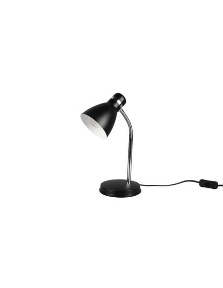 Lámpara de sobremesa LED negra Harvey apagado