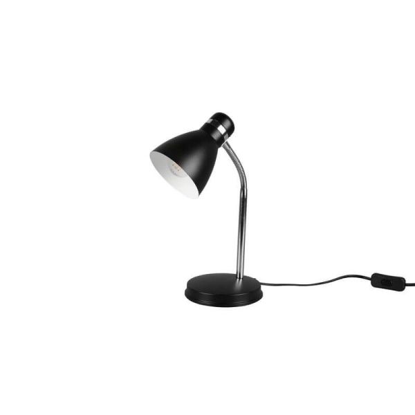 Lámpara de sobremesa LED negra Harvey apagado