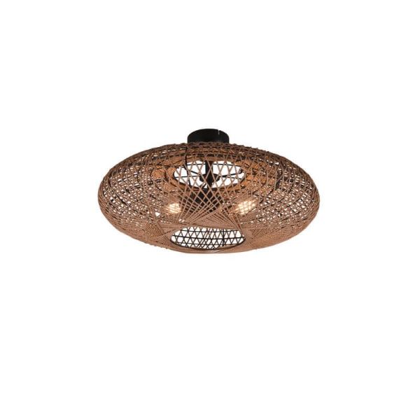 Plafón de techo LED fibra natural Hedda | LeonLeds