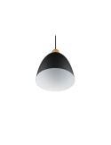 Lámpara de techo LED metal y madera apagada Jagger vista desde abajo