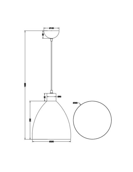 Lámpara de techo LED metal y madera Jagger negra medidas