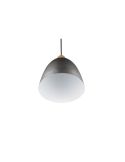Lámpara de techo LED metal y madera Jagger negra apagada