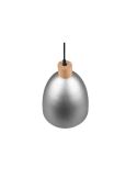 Lámpara de techo LED metal y madera Jagger negra vista de arriba