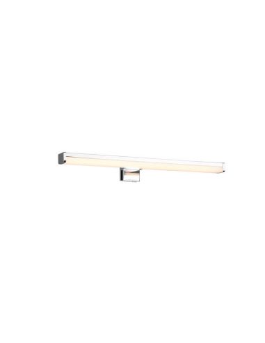 Aplique de pared LED Lino cromo pequeño  IP44 7,4W 3000K encendido