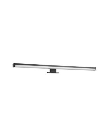 Grande applique murale LED Lino noire IP44 7,4W 3000K