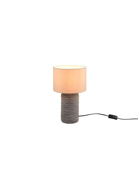 Lámpara de sobremesa LED cerámica y cuerda Mala 60W - IP20