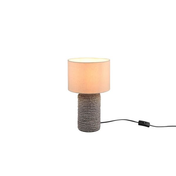 Lámpara de sobremesa LED cerámica y cuerda Mala 60W - IP20
