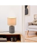 Lámpara de sobremesa LED cerámica y cuerda Mala 60W - IP20 ambiente
