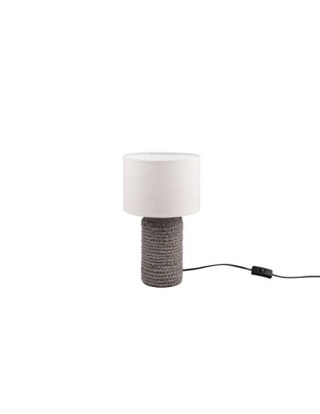 Lámpara de sobremesa LED cerámica y cuerda Mala 60W - IP20 apagada
