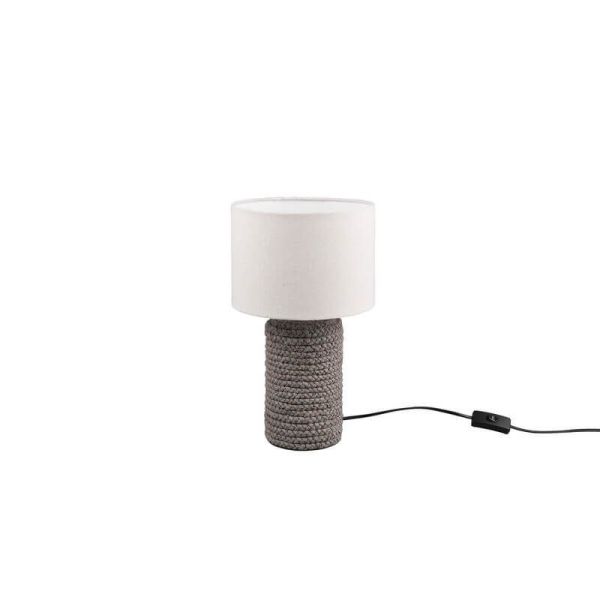 Lámpara de sobremesa LED cerámica y cuerda Mala 60W - IP20 apagada