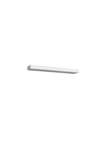 Aplique de pared LED Rocco blanco varios tamaños IP44 pequeño apagado
