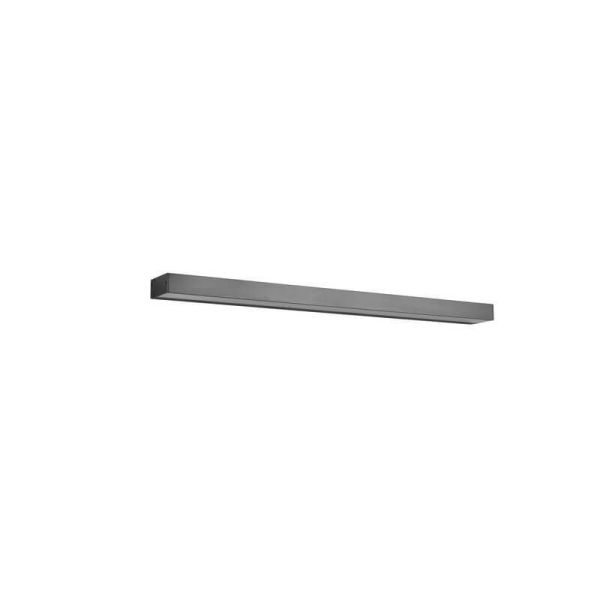 Aplique de pared LED Rocco negro grande IP44