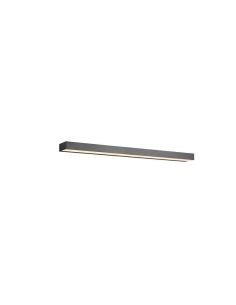 Aplique de pared LED Rocco negro varios tamaños IP44 luz