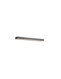 Aplique de pared LED Rocco negro varios tamaños IP44 luz 2