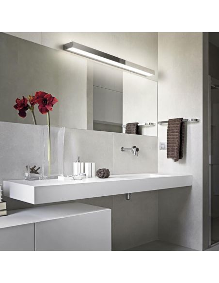 Petite applique murale LED Rocco noire IP44 d'ambiance