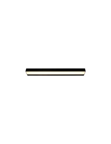 Aplique de pared LED Rocco negro pequeño IP44