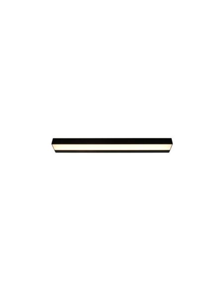 Aplique de pared LED Rocco negro pequeño IP44