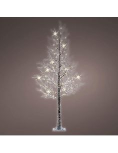 Arvore Natal Rosa Com Neve 185CM