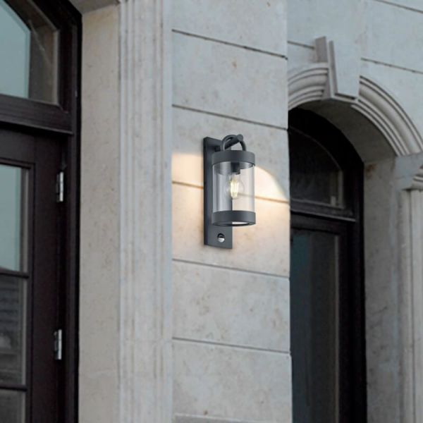 Candeeiro de parede exterior com...