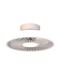 Ventilador de techo LED redondo Turbo blanco | LeonLeds