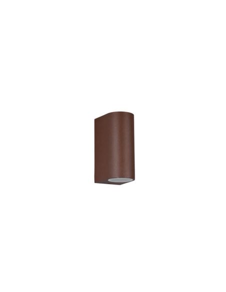 Applique LED courbée Roya couleur rouille IP44 éteinte