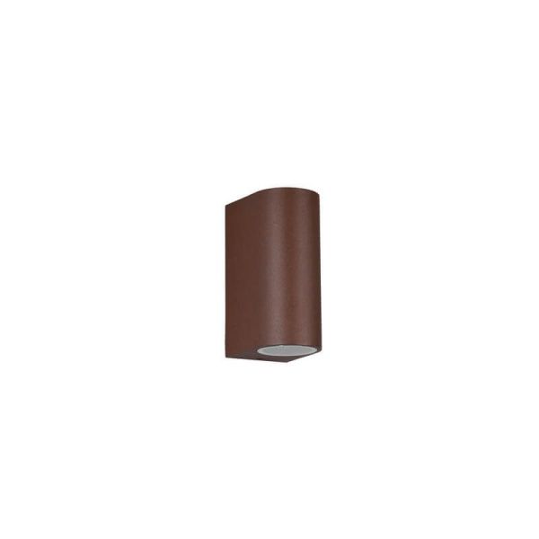 Luz de parede LED curvada Roya cor de ferrugem IP44 desligada
