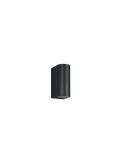 Aplique de pared LED curvo Roya antracita IP44 perspectiva