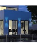 Aplique de pared LED rectangular Roya blanco  IP44 ambiente